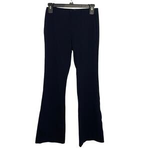 Maeve Anthropologie Black Dress Pants Flare Wide Leg Pull On Dark Academia XS